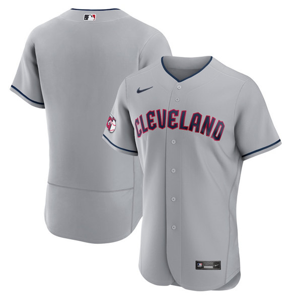 Men's Cleveland Guardians ACTIVE PLAYER Custom Gray Stitched Jersey